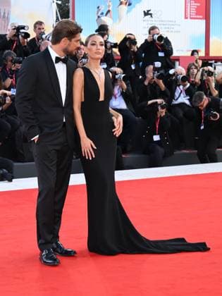 Venice, Italy: Venice, 82nd Venice International Film Festival 2025 - Evening 4 - Red Carpet for the film Frankenstein Pictured: Paolo Crivellin, Angela Caloisi Venice Italy  - ZUMAp169 20250830_zea_p169_2328 Copyright: xAlbertoxTerenghi PoolxxEvenx