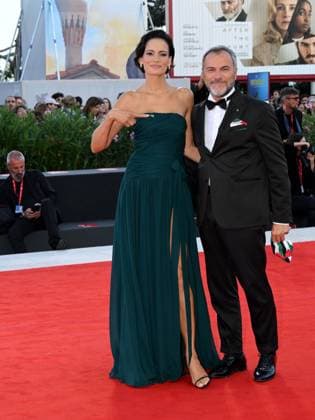 Venice, Italy: Venice, 82nd Venice International Film Festival 2025 - evening 4 - KINEO AWARD red carpet Pictured: Shalana Santana, Massimiliano Gallo Venice Italy  - ZUMAp169 20250830_zea_p169_2498 Copyright: xAlbertoxTerenghi PoolxxEvenx