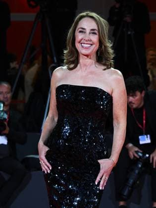 Venice, ITALY: Venice, 82nd Venice International Film Festival 2025 - Evening 4 - Red Carpet of the Film The Last Viking - In the photo: Sofie Grabol Venice ITALY  - ZUMAp169 20250830_zea_p169_2099 Copyright: xManuelexMangiarottix