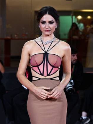 Venice, ITALY: Venice, 82nd Venice International Film Festival 2025 - Evening 4 - Red Carpet for the film The Valley of Smiles - Pictured: Romana Maggiora Vergano Venice ITALY  - ZUMAp169 20250830_zea_p169_2022 Copyright: xManuelexMangiarottix