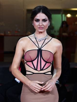 Venice, ITALY: Venice, 82nd Venice International Film Festival 2025 - Evening 4 - Red Carpet for the film The Valley of Smiles - Pictured: Romana Maggiora Vergano Venice ITALY  - ZUMAp169 20250830_zea_p169_2024 Copyright: xManuelexMangiarottix