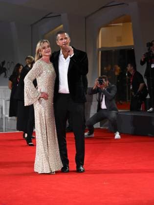 Venice, Italy: Venice, 82nd Venice International Film Festival 2025 - Evening 4 - Red Carpet for the film The Last Viking . Pictured: Anders Thomas Jensen with his wife Venice Italy  - ZUMAp169 20250830_zea_p169_1862 Copyright: xSimonexComix