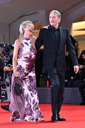 The last Viking Red Carpet - The 82nd Venice International Film Festival Hanne Jacobsen, Mads Mikkelsen during The last Viking Red Carpet - The 82nd Venice International Film Festival, Venice, Italy 30 August 2025, Credit:Maria Laura Antonelli Avalon Italy, Venice  Copyright: xMariaxLauraxAntonellix xAvalonx 1032866941