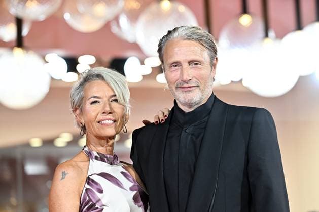 The last Viking Red Carpet - The 82nd Venice International Film Festival Hanne Jacobsen, Mads Mikkelsen during The last Viking Red Carpet - The 82nd Venice International Film Festival, Venice, Italy 30 August 2025, Credit:Maria Laura Antonelli Avalon Italy, Venice  Copyright: xMariaxLauraxAntonellix xAvalonx 1032867012