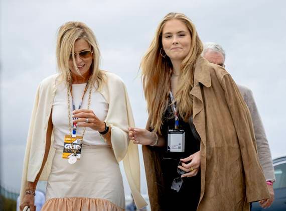 31-08-2025 Zandvoort Queen Maxima and Princess Amalia at the F1 Grand Prix of The Netherlands at Circuit Zandvoort. Â  Copyright: xPPEx