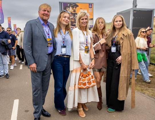 31-08-2025 Zandvoort King Willem-Alexander and Princess Ariane and Queen Maxima and Princess Alexia and Princess Amalia at the F1 Grand Prix of The Netherlands at Circuit Zandvoort. Â  Copyright: xPPEx