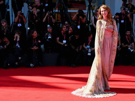 Venice, 82nd Venice International Film Festival 2025 - day 5 - Red Carpet The Wizard Of The Kremlin (Le Mage Du Kremlin) Pictured: Yvonne Sciò  Copyright: xMaurizioxD Avanzox xipa-agency.netx xMaurizioxDxAvanzox IPA_Agency_IPA63774699