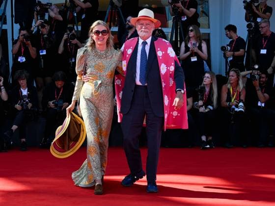 Venice, 82nd Venice International Film Festival 2025 - day 5 - Red Carpet The Wizard Of The Kremlin (Le Mage Du Kremlin) Pictured: Anne Claire Seydoux and Nicolas Seydoux  Copyright: xMaurizioxD Avanzox xipa-agency.netx xMaurizioxDxAvanzox IPA_Agency_IPA63774713
