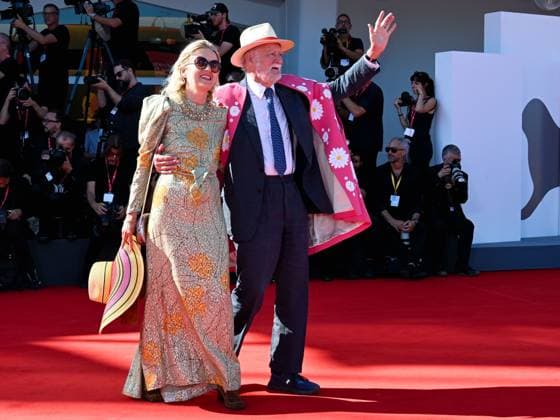 Venice, 82nd Venice International Film Festival 2025 - day 5 - Red Carpet The Wizard Of The Kremlin (Le Mage Du Kremlin) Pictured: Anne Claire Seydoux and Nicolas Seydoux  Copyright: xMaurizioxD Avanzox xipa-agency.netx xMaurizioxDxAvanzox IPA_Agency_IPA63774716