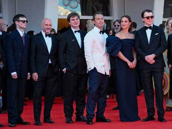 Venice, ITALY: Venice, 82nd Venice International Film Festival 2025 - day 5 - Red Carpet The Wizard Of The Kremlin (Le Mage Du Kremlin) Pictured: Tom Sturridge, Will Keen, Andrei Zayats, Jude Lew, Alicia Vikander, Paul Dano Venice ITALY  - ZUMAp169 20250831_zea_p169_1101 Copyright: xMaurizioxD Avanzox