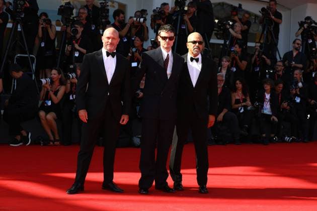 August 31, 2025, Venice, Veneto, Italy: TOM STURRIDGE and JEFFREY WRIGHT on the red carpet for The Wizard of the Kremlin Premiere screening at the 82nd Venice Film Festival at the Venice Lido, Italy. Venice Italy - ZUMAc179 20250831_zep_c179_115 Copyright: xMickaelxChavetx