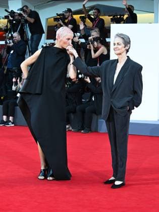 Venice, 82nd Venice International Film Festival 2025 - Evening 5 - Red Carpet for the film Father Mother Sister Brother . Pictured: Vicky Krieps, Charlotte Rampling  Copyright: xManuelexMangiarottix xipa-agency.netx xPoolxPhotoxEventsx06x IPA_Agency_IPA63783421