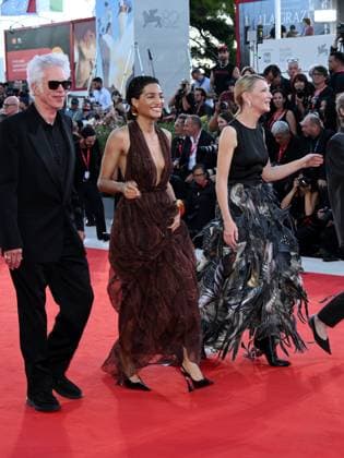 Venice, 82nd Venice International Film Festival 2025 - evening 5 - red carpet of the film Father Mother Sister Brother Pictured: Jim Jarmusch, Indya Moore, Cate Blanchett  Copyright: xAlbertoxTerenghi PoolxPhotoxEventsx06x xipa-agency.netx xPoolxPhotoxEventsx06x IPA_Agency_IPA63785315