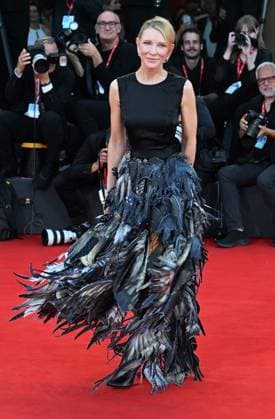 Australian actress Cate Blanchett attends the premiere of Father Mother Sister Brother at the 82nd Venice Film Festival in Venice, Italy on Sunday, August 31, 2025.  VEN20250831183 RUNExHELLESTAD