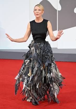 Australian actress Cate Blanchett attends the premiere of Father Mother Sister Brother at the 82nd Venice Film Festival in Venice, Italy on Sunday, August 31, 2025.  VEN20250831189 RUNExHELLESTAD