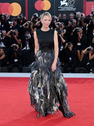 Venice, Italy: Venice, 82nd Venice International Film Festival 2025 - evening 5 - red carpet of the film Father Mother Sister Brother Pictured: Cate Blanchett Venice Italy  - ZUMAp169 20250831_zea_p169_1450 Copyright: xAlbertoxTerenghi PoolxxEvenx