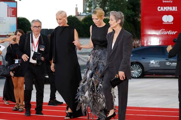 Vicky Krieps, Cate Blanchett and Charlotte Rampling at the premiere of the feature film Father Mother Sister Brother at the Biennale di Venezia 2025 82 Venice International Film Festival at the Palazzo del Cinema Venice, 31 08 2025 Foto:xD.xBedrosianx xFuturexImagex sister_brother_5820