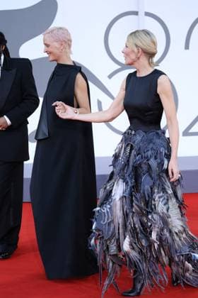 Father Mother Sister Brother Red Carpet - The 82nd Venice International Film Festival Vicky Krieps and Cate Blanchett Father Mother Sister Brother premiere, 82nd Venice International Film Festival, Venice, Italy - 31 August2025 CAP GOL GOL Venice Italy Copyright: xRickxGold CapitalxPicturesx