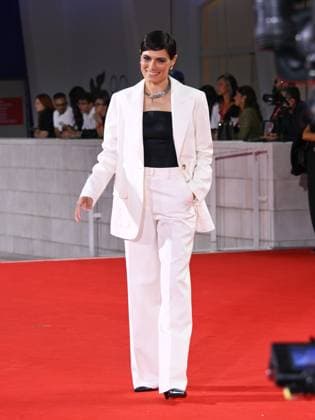 Venice, 82nd Venice International Film Festival 2025 - Evening 5 - Red Carpet The Maestro . Pictured: Valeria Solarino  Copyright: xAlbertoxTerenghix xipa-agency.netx xPoolxPhotoxEventsx06x IPA_Agency_IPA63793492