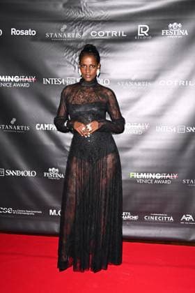 Venice, 82nd Venice International Film Festival 2025 - Evening 5 - Filming Italy Awards Ceremony. Pictured: Mariam Battistelli  Copyright: xManuelexMangiarotti PoolxPhotoxEventsx06x xipa-agency.netx xManuelexMangiarotti PoolxPhotoxEx IPA_Agency_IPA63793816