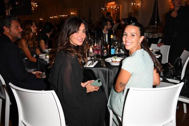 Venice, 82nd Venice International Film Festival 2025 - Evening 5 - Filming Italy Awards Ceremony. Pictured: Ambra Angiolini, Jolanda Renga  Copyright: xManuelexMangiarotti PoolxPhotoxEventsx06x xipa-agency.netx xManuelexMangiarotti PoolxPhotoxEx IPA_Agency_IPA63793823