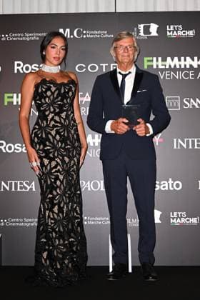 Venice, 82nd Venice International Film Festival 2025 - Evening 5 - Filming Italy Awards Ceremony. Pictured: Giorgina Rodriguez  Copyright: xManuelexMangiarotti PoolxPhotoxEventsx06x xipa-agency.netx xManuelexMangiarotti PoolxPhotoxEx IPA_Agency_IPA63793832