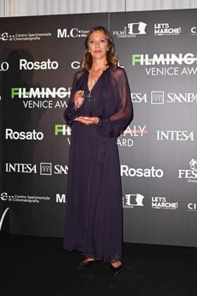 Venice, 82nd Venice International Film Festival 2025 - Evening 5 - Filming Italy Awards Ceremony. Pictured: Barbara Chichiarelli  Copyright: xManuelexMangiarotti PoolxPhotoxEventsx06x xipa-agency.netx xManuelexMangiarotti PoolxPhotoxEx IPA_Agency_IPA63793921