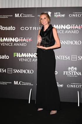 Venice, 82nd Venice International Film Festival 2025 - Evening 5 - Filming Italy Awards Ceremony. Pictured: Emanuela Fanelli  Copyright: xManuelexMangiarotti PoolxPhotoxEventsx06x xipa-agency.netx xManuelexMangiarotti PoolxPhotoxEx IPA_Agency_IPA63793962