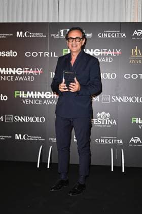 Venice, 82nd Venice International Film Festival 2025 - Evening 5 - Filming Italy Awards Ceremony. Pictured: Giovanni Esposito  Copyright: xManuelexMangiarotti PoolxPhotoxEventsx06x xipa-agency.netx xManuelexMangiarotti PoolxPhotoxEx IPA_Agency_IPA63793977