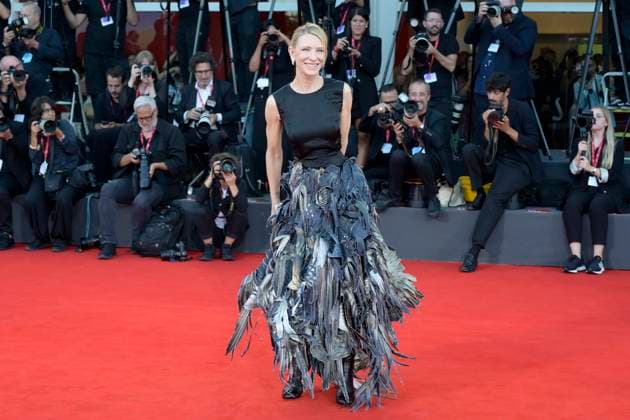 Father Mother Sister Brother red carpet in Venice Lido - 31 Aug 2025 Cate Balnchett attends the red carpet of film Father Mother Brother Sister at 82 Venice Film Festival at Palazzo del cinema. Venice Lido Italy Copyright: xMarioxCartellix xSOPAxImagesx _DSC4686