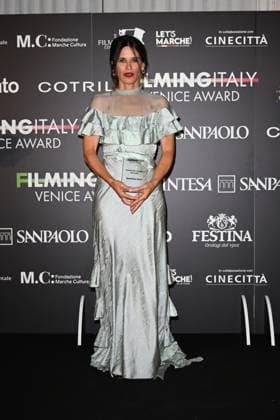 Venice, 82nd Venice International Film Festival 2025 - Evening 5 - Filming Italy Awards Ceremony. Pictured: Valentina Cervi  Copyright: xManuelexMangiarotti PoolxPhotoxEventsx06x xipa-agency.netx xManuelexMangiarotti PoolxPhotoxEx IPA_Agency_IPA63794020