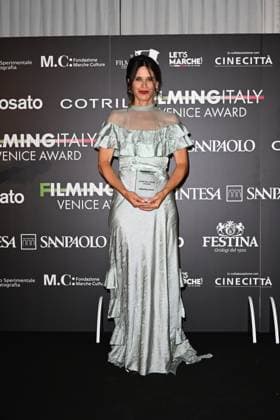 Venice, 82nd Venice International Film Festival 2025 - Evening 5 - Filming Italy Awards Ceremony. Pictured: Valentina Cervi  Copyright: xManuelexMangiarotti PoolxPhotoxEventsx06x xipa-agency.netx xManuelexMangiarotti PoolxPhotoxEx IPA_Agency_IPA63794022