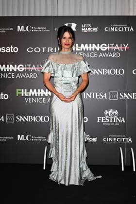 Venice, 82nd Venice International Film Festival 2025 - Evening 5 - Filming Italy Awards Ceremony. Pictured: Valentina Cervi  Copyright: xManuelexMangiarotti PoolxPhotoxEventsx06x xipa-agency.netx xManuelexMangiarotti PoolxPhotoxEx IPA_Agency_IPA63794028