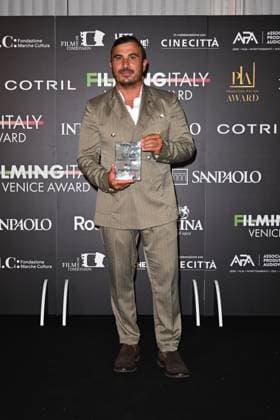 Venice, 82nd Venice International Film Festival 2025 - Evening 5 - Filming Italy Awards Ceremony. Pictured: Francesco Di Leva  Copyright: xManuelexMangiarotti PoolxPhotoxEventsx06x xipa-agency.netx xManuelexMangiarotti PoolxPhotoxEx IPA_Agency_IPA63794080