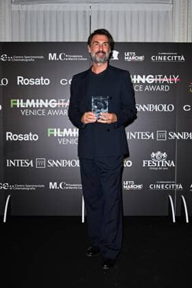 Venice, 82nd Venice International Film Festival 2025 - Evening 5 - Filming Italy Awards Ceremony. Pictured: Fabrizio Gifuni  Copyright: xManuelexMangiarotti PoolxPhotoxEventsx06x xipa-agency.netx xManuelexMangiarotti PoolxPhotoxEx IPA_Agency_IPA63794378