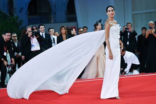 Venice Father Mother Sister Brother Premiere AM Rocio Munoz Morales attending the Father Mother Sister Brother Premiere as part of the 82nd Venice International Film Festival at the Lido in Venice, Italy on August 31, 2025. Photo by Aurore Marechal ABACAPRESS.COM Venice Italy  Copyright: xMarechalxAurore ABACAx