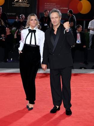 Venice, 82nd Venice International Film Festival 2025 - Evening 5 - Red Carpet Filming Italy Venice Award Pictured: Francesca Barra, Claudio Santamaria  Copyright: xAlbertoxTerenghi PoolxPhotoxEventsx06x xipa-agency.netx xPoolxPhotoxEventsx06x IPA_Agency_IPA63795227