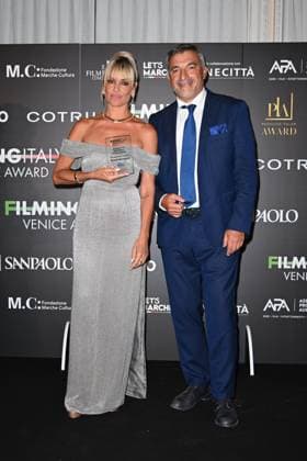 Venice, 82nd Venice International Film Festival 2025 - Evening 5 - Filming Italy Awards Ceremony. Pictured: Micaela Ramazzotti  Copyright: xManuelexMangiarotti PoolxPhotoxEventsx06x xipa-agency.netx xManuelexMangiarotti PoolxPhotoxEx IPA_Agency_IPA63795284
