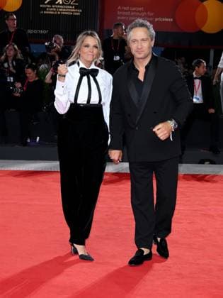 Venice, 82nd Venice International Film Festival 2025 - Evening 5 - Red Carpet Filming Italy Venice Award Pictured: Francesca Barra, Claudio Santamaria  Copyright: xAlbertoxTerenghi PoolxPhotoxEventsx06x xipa-agency.netx xPoolxPhotoxEventsx06x IPA_Agency_IPA63795260