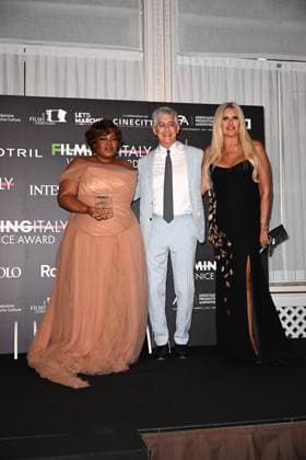Venice, 82nd Venice International Film Festival 2025 - Evening 5 - Filming Italy Awards Ceremony. Pictured: Da Vine Joy Randolph  Copyright: xManuelexMangiarotti PoolxPhotoxEventsx06x xipa-agency.netx xManuelexMangiarotti PoolxPhotoxEx IPA_Agency_IPA63795273
