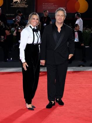 Venice, 82nd Venice International Film Festival 2025 - Evening 5 - Red Carpet Filming Italy Venice Award Pictured: Francesca Barra, Claudio Santamaria  Copyright: xAlbertoxTerenghi PoolxPhotoxEventsx06x xipa-agency.netx xPoolxPhotoxEventsx06x IPA_Agency_IPA63795326