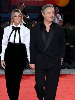 Venice, 82nd Venice International Film Festival 2025 - Evening 5 - Red Carpet Filming Italy Venice Award Pictured: Francesca Barra, Claudio Santamaria  Copyright: xAlbertoxTerenghi PoolxPhotoxEventsx06x xipa-agency.netx xPoolxPhotoxEventsx06x IPA_Agency_IPA63795349