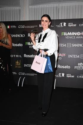 Venice, 82nd Venice International Film Festival 2025 - Evening 5 - Filming Italy Awards Ceremony. Pictured: Federica Luce Vincenti  Copyright: xManuelexMangiarotti PoolxPhotoxEventsx06x xipa-agency.netx xManuelexMangiarotti PoolxPhotoxEx IPA_Agency_IPA63795410