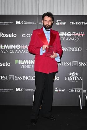 Venice, 82nd Venice International Film Festival 2025 - Evening 5 - Filming Italy Awards Ceremony. Pictured: Damiano D Innocenzo  Copyright: xManuelexMangiarotti PoolxPhotoxEventsx06x xipa-agency.netx xManuelexMangiarotti PoolxPhotoxEx IPA_Agency_IPA63795597