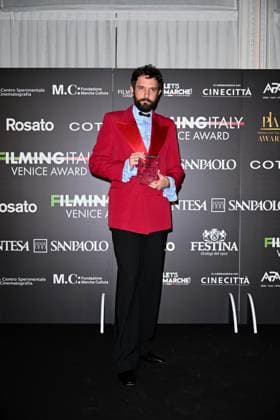 Venice, 82nd Venice International Film Festival 2025 - Evening 5 - Filming Italy Awards Ceremony. Pictured: Damiano D Innocenzo  Copyright: xManuelexMangiarotti PoolxPhotoxEventsx06x xipa-agency.netx xManuelexMangiarotti PoolxPhotoxEx IPA_Agency_IPA63795600