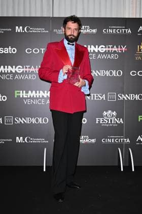Venice, 82nd Venice International Film Festival 2025 - Evening 5 - Filming Italy Awards Ceremony. Pictured: Damiano D Innocenzo  Copyright: xManuelexMangiarotti PoolxPhotoxEventsx06x xipa-agency.netx xManuelexMangiarotti PoolxPhotoxEx IPA_Agency_IPA63795602