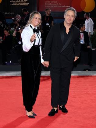 Venice, 82nd Venice International Film Festival 2025 - Evening 5 - Red Carpet Filming Italy Venice Award Pictured: Francesca Barra, Claudio Santamaria  Copyright: xAlbertoxTerenghi PoolxPhotoxEventsx06x xipa-agency.netx xPoolxPhotoxEventsx06x IPA_Agency_IPA63795305