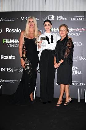 Venice, 82nd Venice International Film Festival 2025 - Evening 5 - Filming Italy Awards Ceremony. Pictured: Tiziana Rocca, Federica Luce Vincenti  Copyright: xManuelexMangiarotti PoolxPhotoxEventsx06x xipa-agency.netx xManuelexMangiarotti PoolxPhotoxEx IPA_Agency_IPA63795315