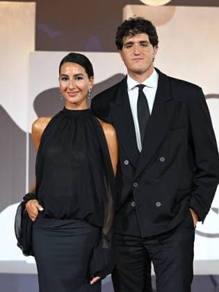 Venice, 82nd Venice International Film Festival 2025 - Evening 5 - Red Carpet Filming Italy Awards. Pictured are Martina Tinarelli and Valerio Base.  Copyright: xManuelexMangiarottix xipa-agency.netx xPoolxPhotoxEventsx06x IPA_Agency_IPA63795904