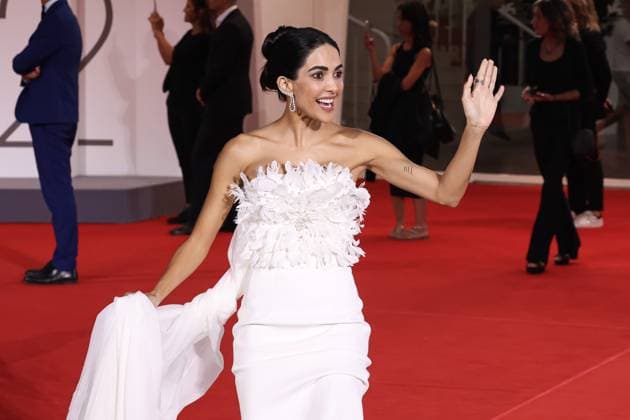 Venice, 82nd Venice International Film Festival - Day 4 - The Filming Italy Venice Award red carpet. Pictured: Rocío Munoz Morales  Copyright: xAlessandroxBremecx xipa-agency.netx xx IPA_Agency_IPA63798481